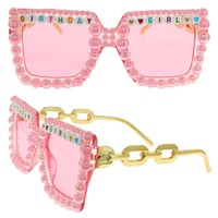 BIRTHDAY GIRL BEADED FASHION GLASSES
